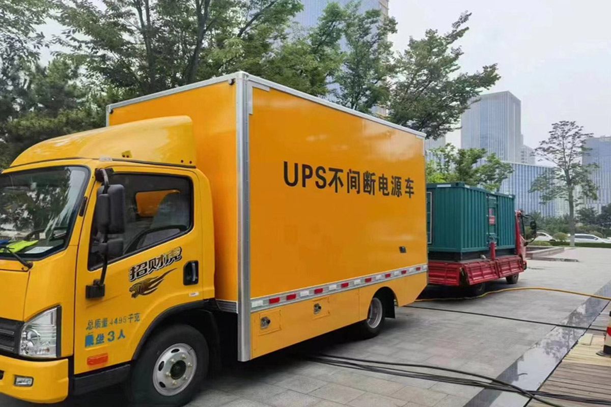 铜川发电机租赁施工现场